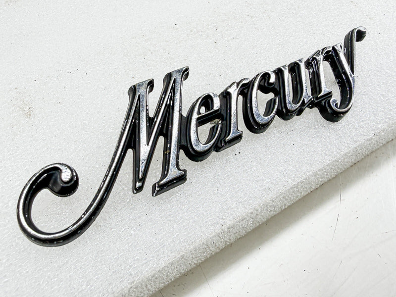 OEM 1973 - 1979 MERCURY COUGAR HOOD SCRIPT EMBLEM D3MB-8B357-AA E10-51