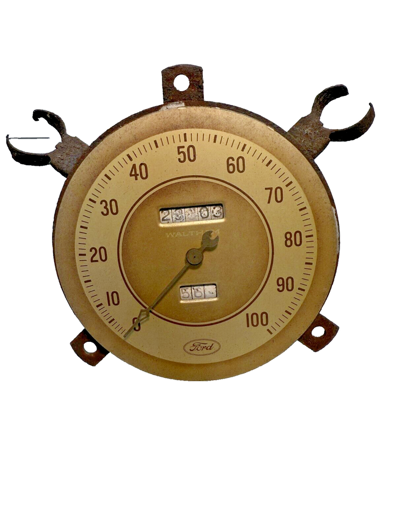 1934 1935 1936 1937 1938 1939 1940 Ford Waltham Speedometer Speedo 100 MPH C9-4