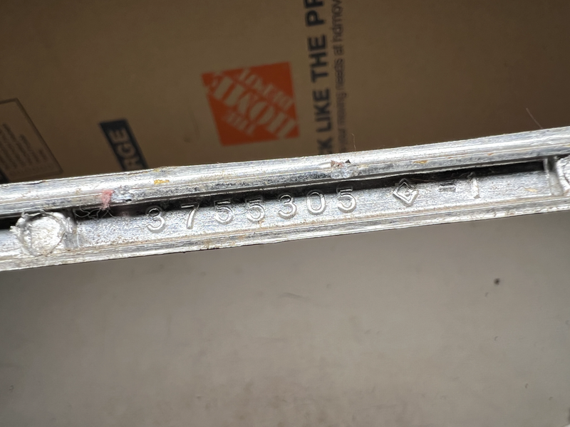 1959 1960 Chevy Impala GM Chrome Radio Face Plate Trim Bezel 3755305 B23-1