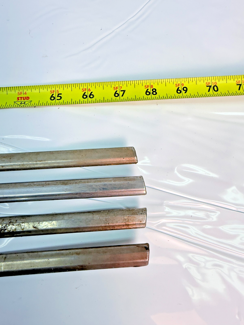 OEM 1960 Chevy Impala 4 DOOR Paint Divide Quarter MOLDINGS / TRIM FULL SET S1-62