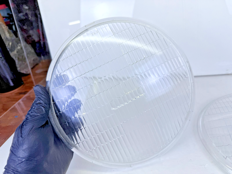 NOS 1940 Dodge Truck Bi-Ray PAIR Head Lamp Lenses Hall Detroit Mopar C25-5