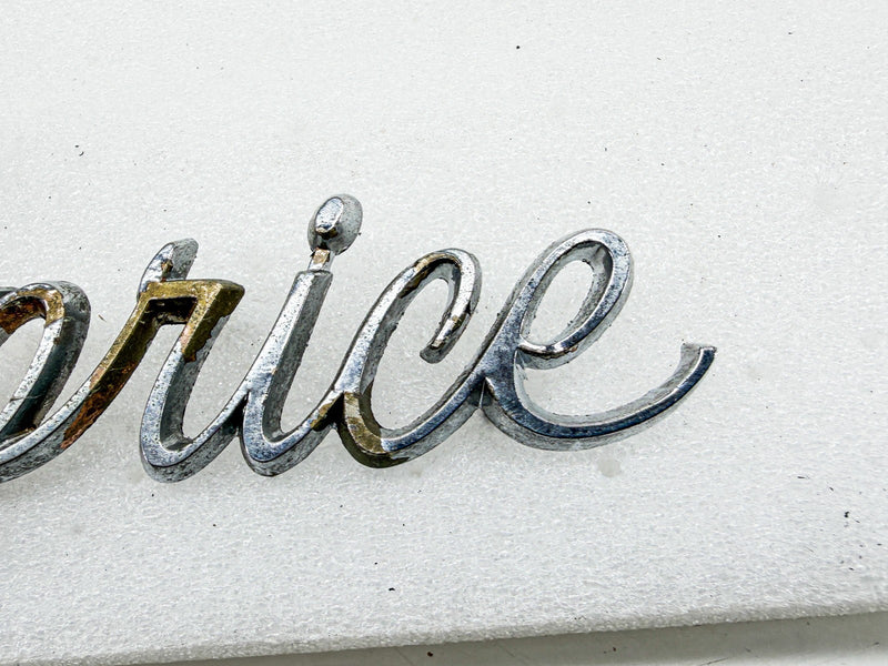 OEM 1966 1967 1968 CHEVY CAPRICE SCRIPT FENDER EMBLEM 3873792 E10-83