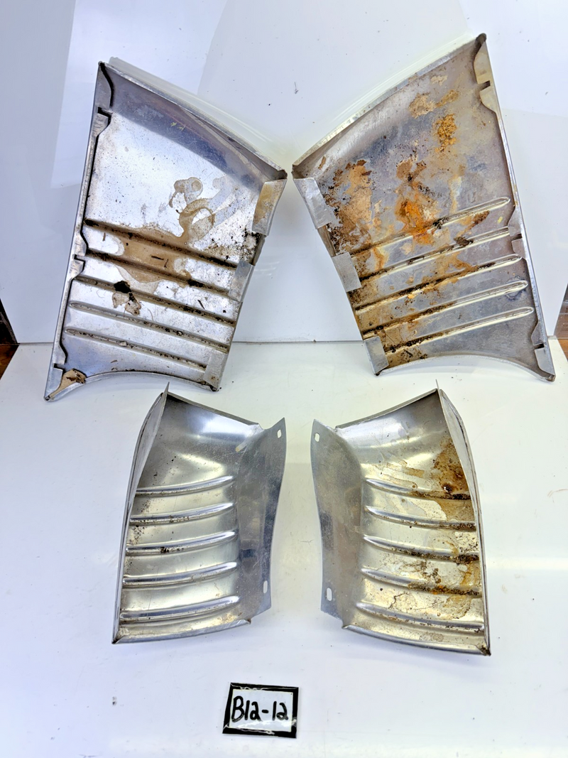 VINTAGE OEM 1949 OLDS FUTURAMIC 98 4DOOR 4 PCS SET STONE GUARDS LIKE NEW B12-12