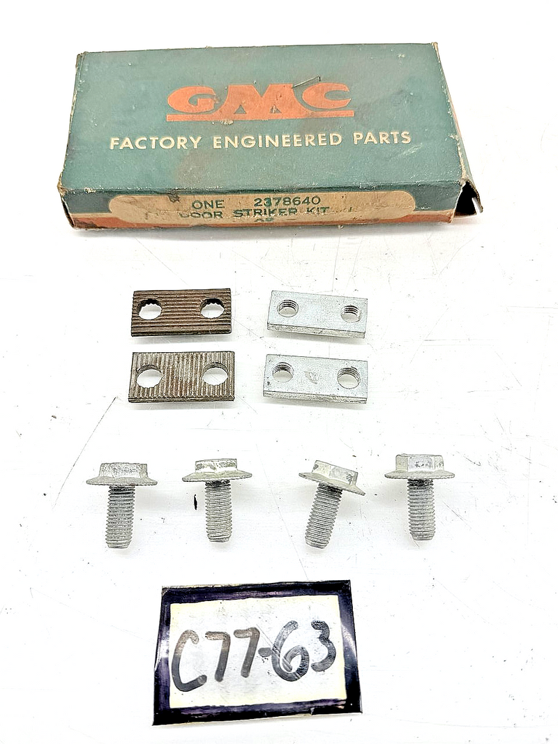 NOS GMC TRUCK DOOR STRIKER PARTS 2378640 FACTORY BOX C77-63