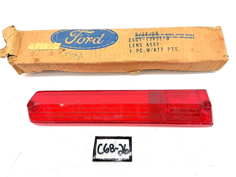 NOS 1966 Mercury Comet Cyclone Caliente Taillight Lens C6GY-13451-D C68-26