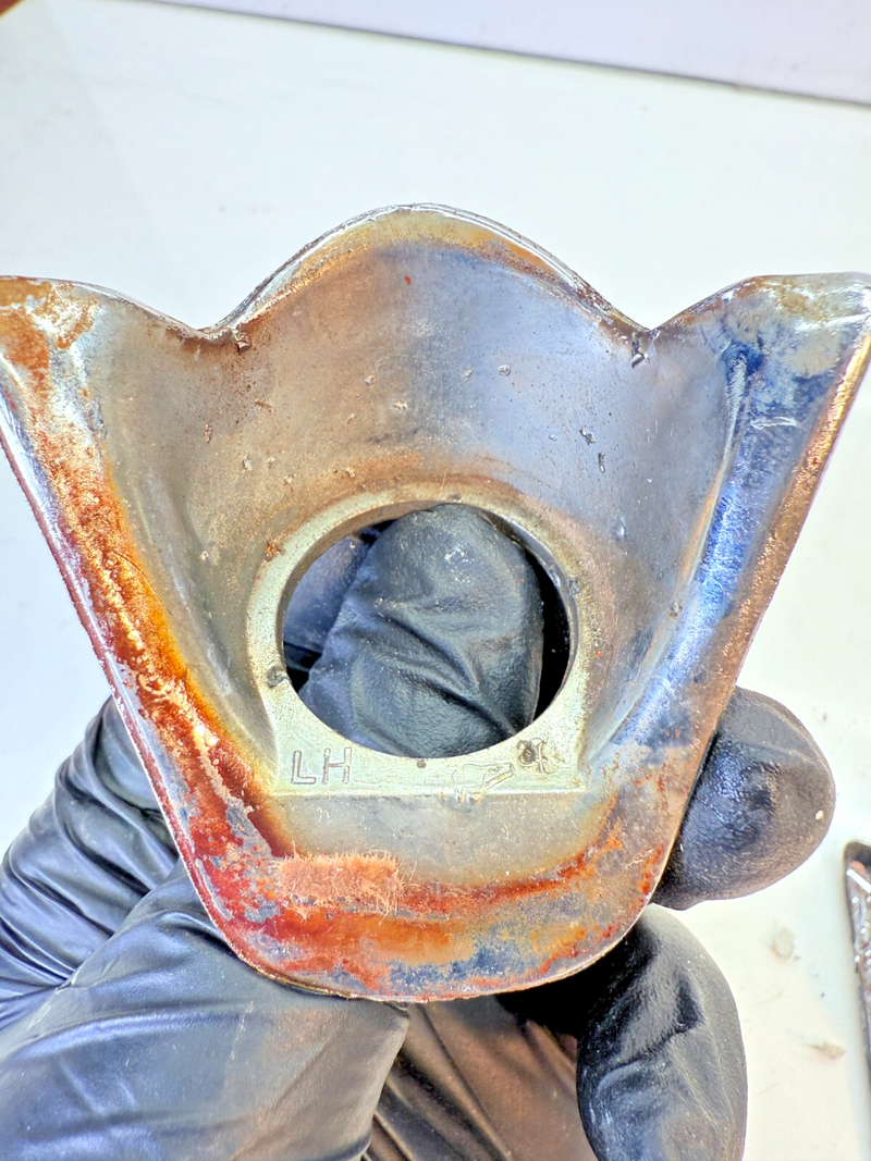 OEM 1960 Chevy Impala El Camino PAIR Chrome Windshield Wiper Escutcheon 60 B60-3