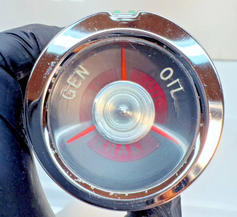 OEM Vintage 1959 1960 Chevy Impala El Camino Generator / Oil Gen Gauge 60 B44-22