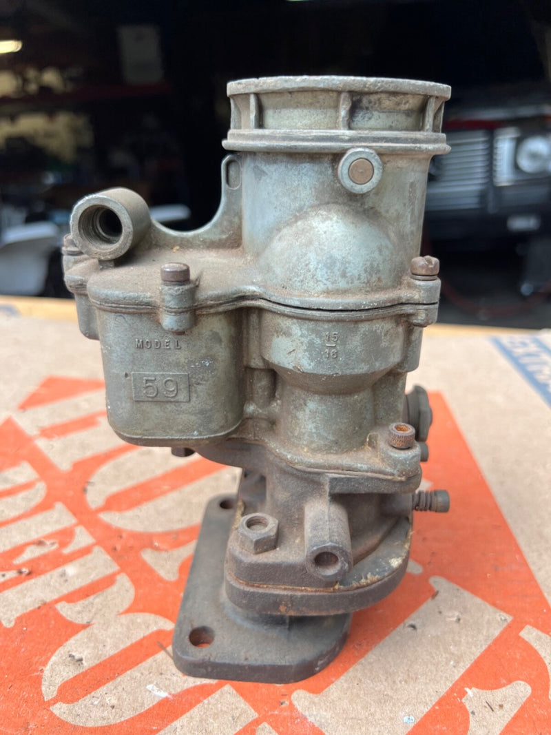 Used Factory Ford Flathead Carburetor Model 59 with 94 15/16 Stamp Free Linkage