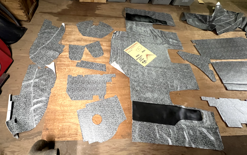 Aftermarket 1961-1963 FORD Thunderbird Convertible Trunk Mat & Boards U1B-4