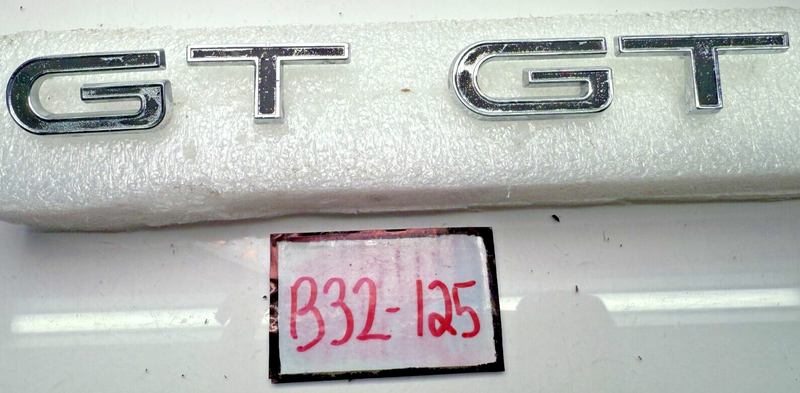REMAN 1967 FORD MUSTANG GT FENDER EMBLEM Badge SET (4) 67 B32-125