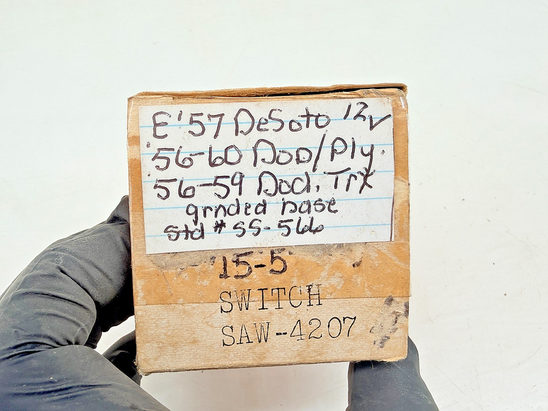 NOS 1956 - 1960 Dodge Plymouth DeSoto 12V Starter Solenoid SAW-4207 SS-566 C75-5