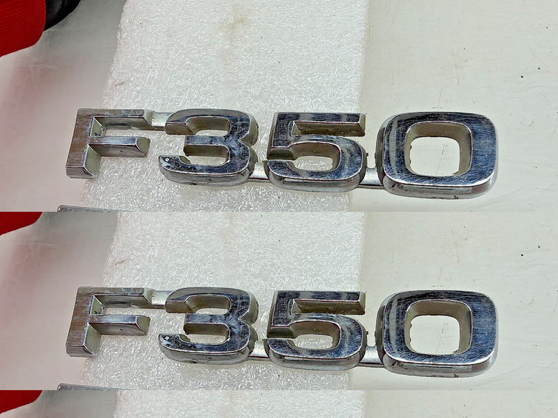 OEM 1980 1981 1982 FORD TRUCK F-350 EMBLEM PAIR E0TB-16B114-HB E7-116