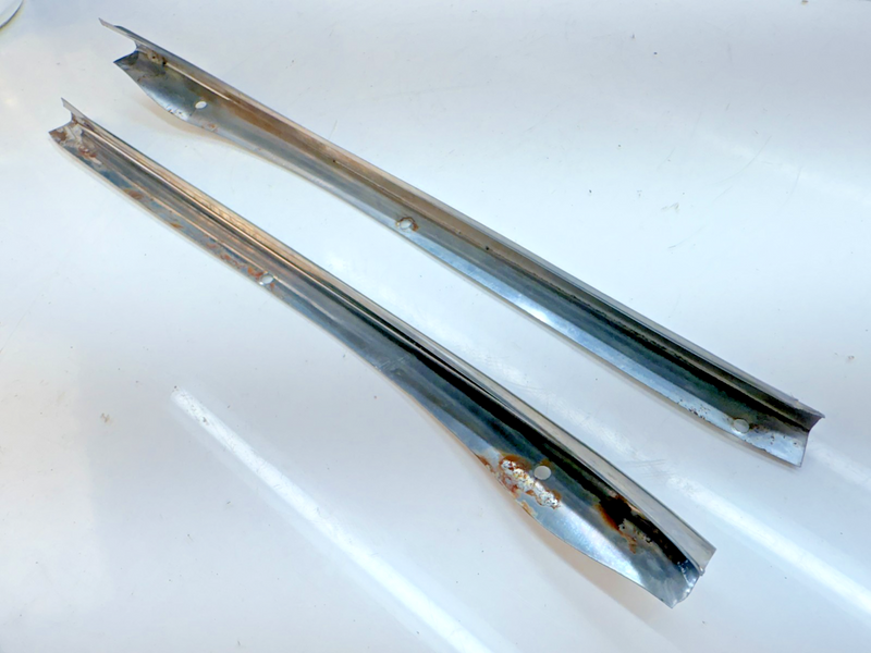 OEM 1956 1957 Chevy Bel Air PAIR Front A Pillar Trim Molding belair B75-13