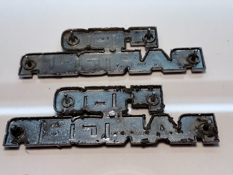 OEM 1977-1979 Ford Truck F150 Ranger Pair of Cowl Emblems D7TB-16702-CWB B32-78