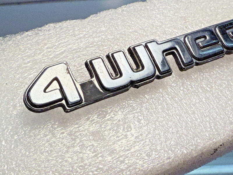 OEM AMC JEEP 4 Wheel Drive Chrome EMBLEM Nameplate 3738263 B32-88