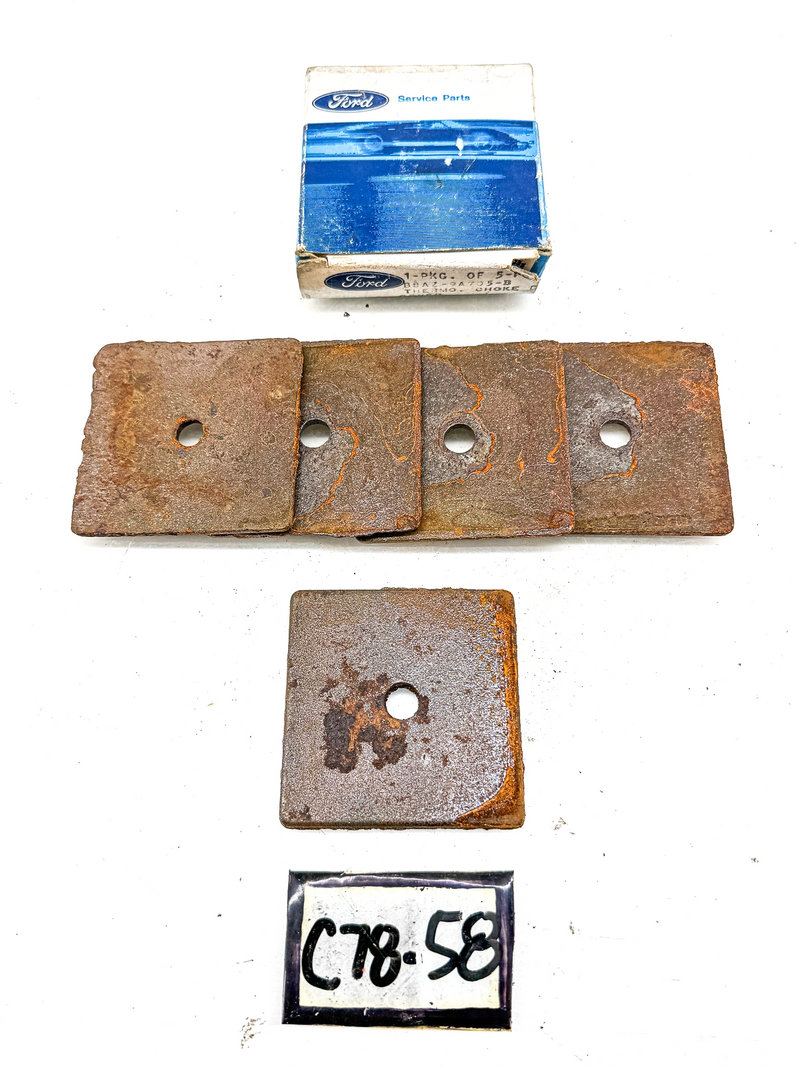 (5) NOS 1978 - 1980 FORD GALAXIE THERMOSTATIC CHOKE PLATE D8AZ-9A705-B C78-58