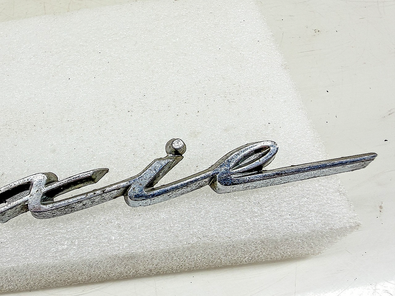 OEM 1959 FORD GALAXIE SCRIPT FENDER EMBLEM B9AB-6425622-A E10-15