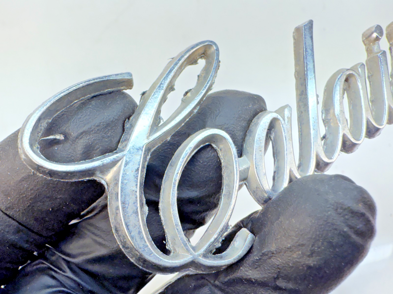 OEM 1971 - 1976 Cadillac Calais Chrome Emblem Script 1972 1973 1974 1975 E5-17