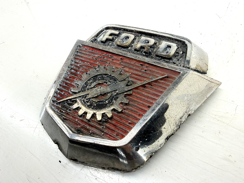 OEM 1953 - 1956 FORD TRUCK CHROME HOOD EMBLEM BAAK-16637 C69-2