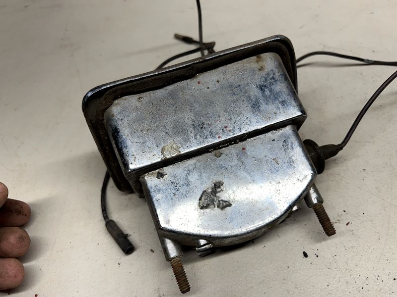 FORD THUNDERBIRD REAR BUMPER BACKUP LIGHT HOUSINGS 1961-1963 OEM U1C-B9-2