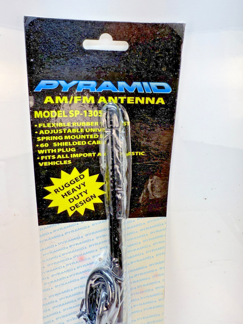 NOS PYRAMID SP- 1305 RUGGED HEAVY DUTY RUBBER AM/FM ANTENNA B2-20