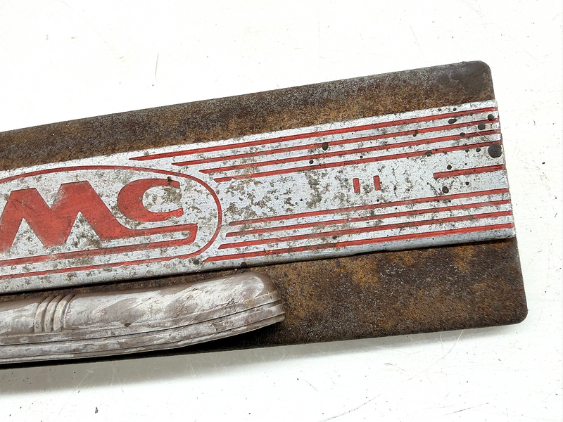RARE OEM Vintage GMC Lid Door Cover Panel Emblem C67-27