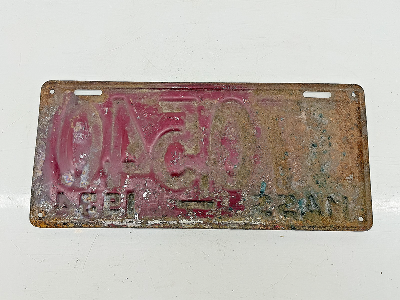 Orig. Paint 1934 B70540 Massachusetts License Plate Sign MA B70.540 C76-23
