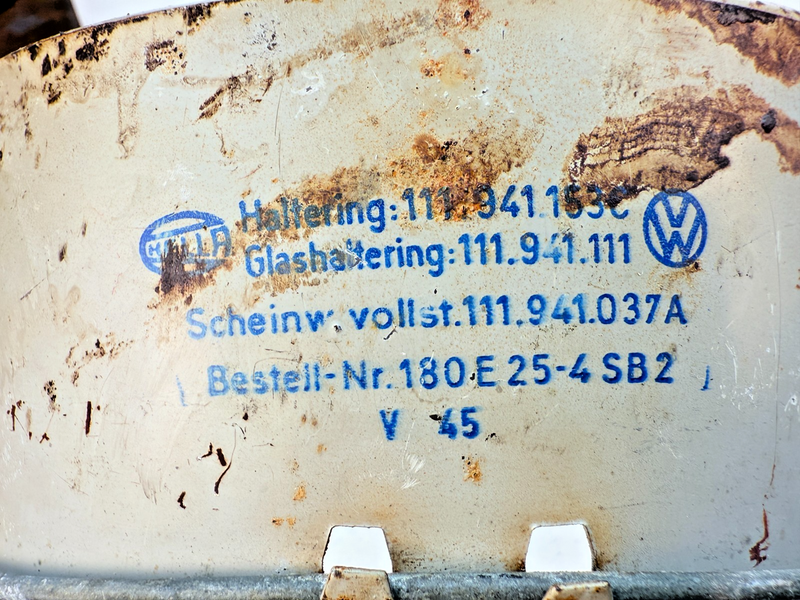 OEM 1946 - 1966 Volkswagen Type1 Bug Headlight Assembly Set PAIR B83-43