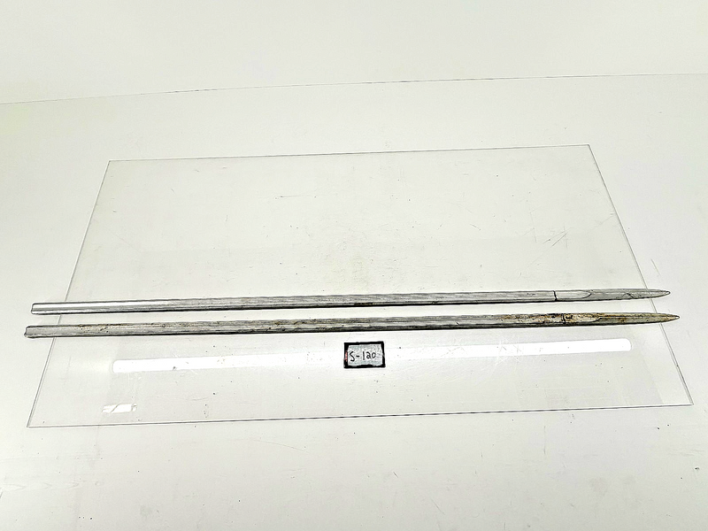 1965 Mercury Comet 202 404 PAIR Front Fender Body Trim Spear Moulding 65 S-120