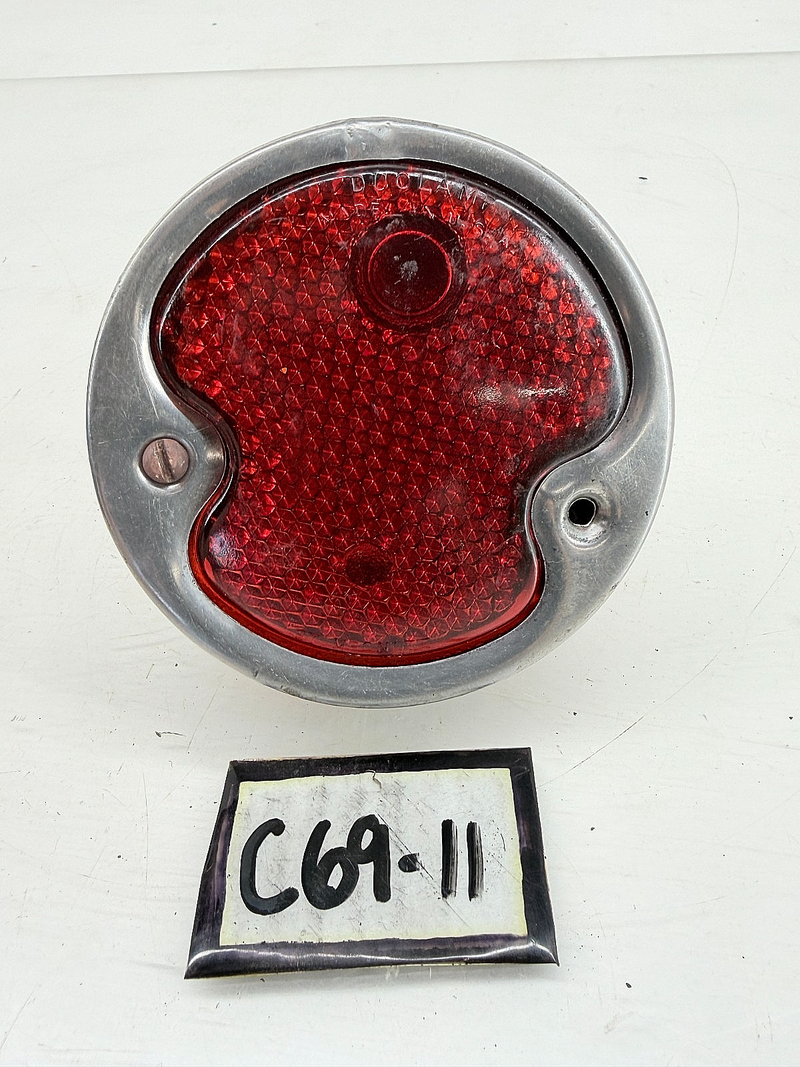 Early OEM DUOLAMP 1928 Model A Ford Tail Light Lamp Housing / Clear License Lens