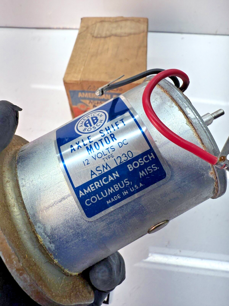 NOS AMERICAN BOSCH AXLE SHIFT MOTOR ASM 1230  12 VOLT C2-64
