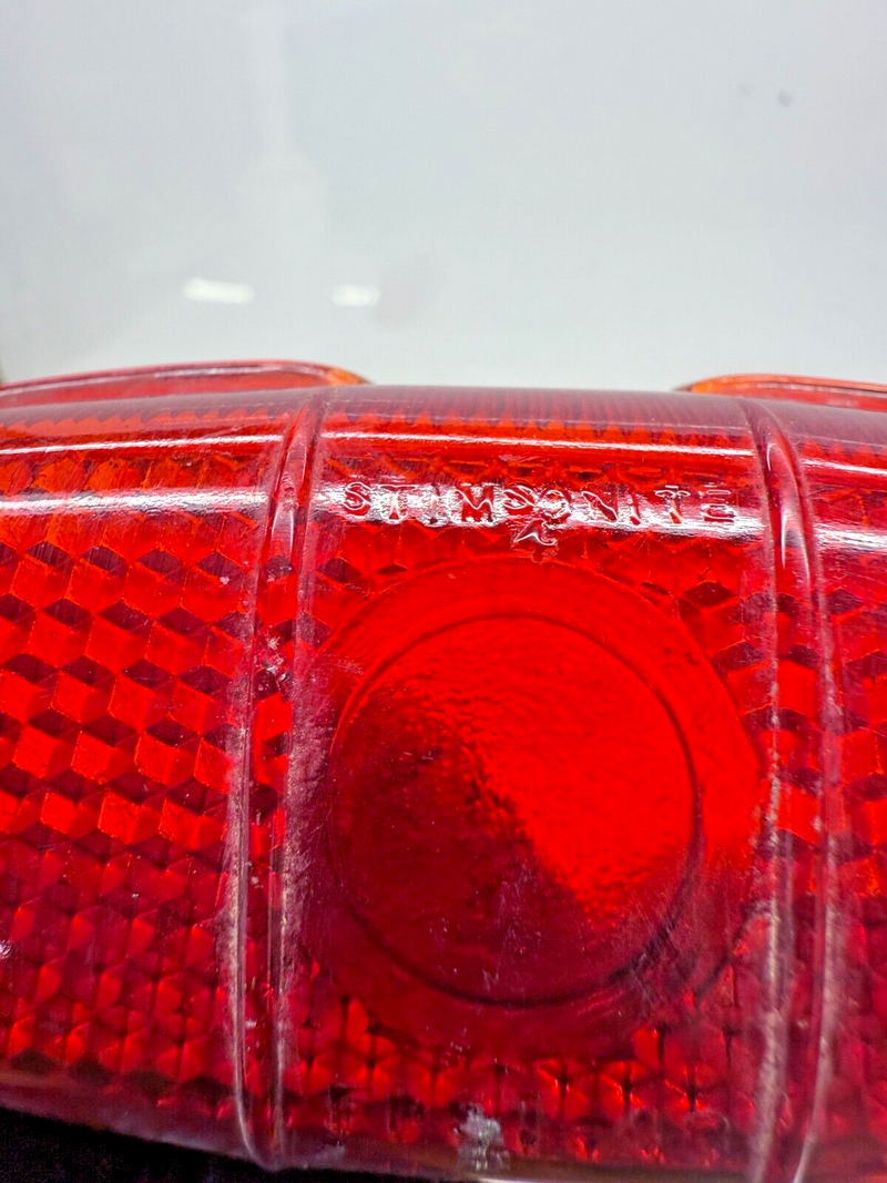 OEM 1940 - 1950 Ford Glass Tail Light Lens Glo-Brite / Stimsonite 214-314 C22-28