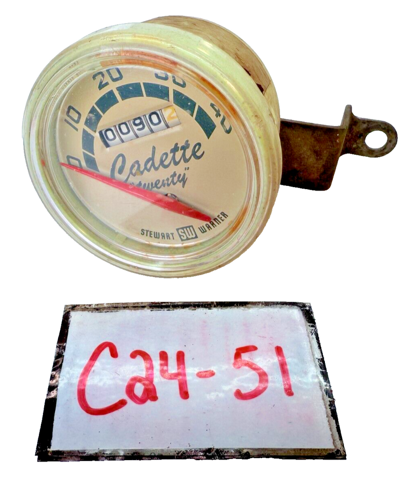 RARE Vintage Cadette Bike Speedometer 753-CC Stewart Warner 24-26” 817114 C25-51