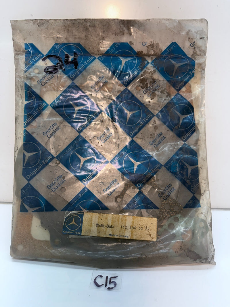 NOS OEM Mercedes Benz W108 W109 W111 W112 W113 Gasket Set 112 586 02 27 C15-24