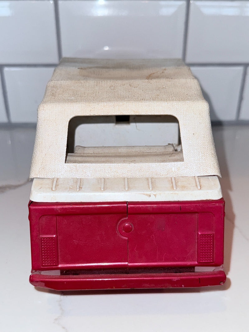 VINTAGE ORIGINAL TONKA 1970 No. 2245 Red Jeepster Convertible Sedan - Jeep - HB1