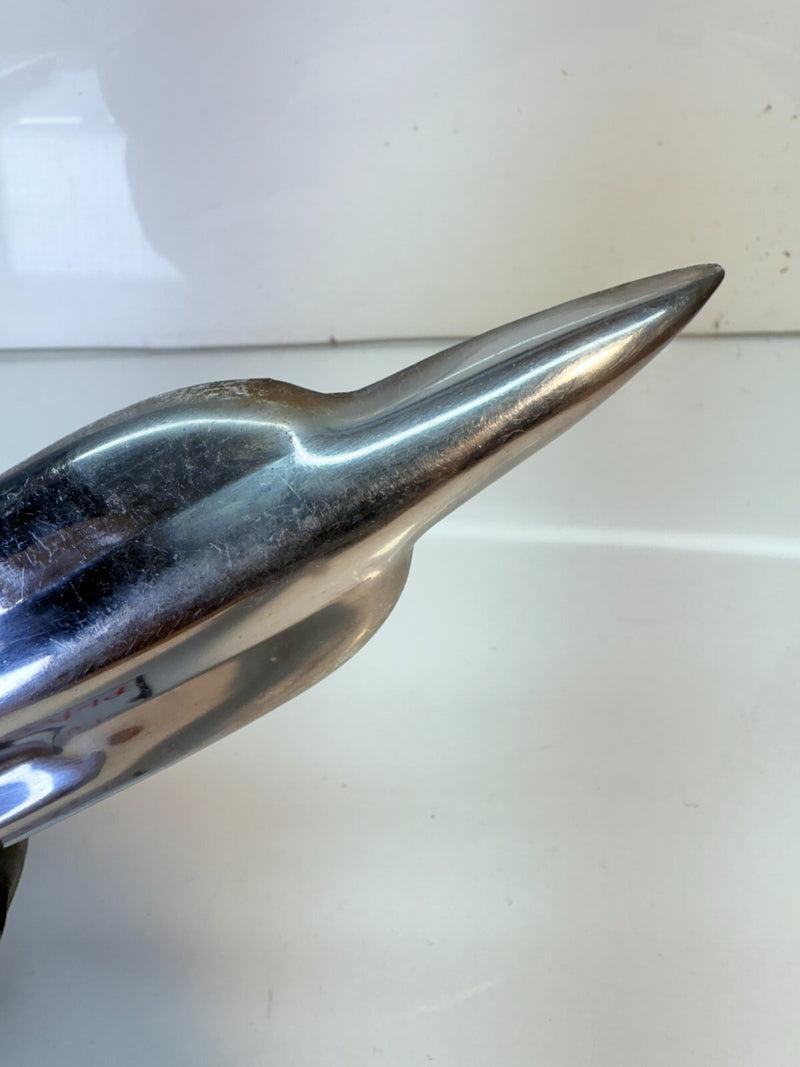 OEM 1951 FORD DELUXE SPEAR EMBLEM TRIM BADGE STAINLESS 51 B59-19