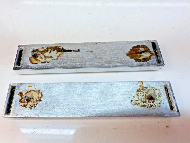 OEM 1968 Cadillac Fleetwood Limo Series 75 Pair of Rear Door Emblems 68 B32-231