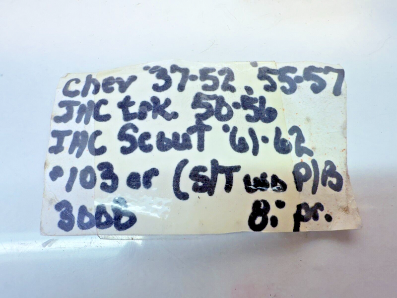 NOS 1937 - 1956 Chevrolet International Truck Pair of Brake Pedal Pads B59-61