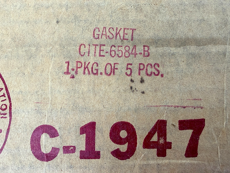 NOS 1961 - 1964 Ford F100 Galaxie Fairlane Valve Cover Gasket C1TE-6584-B B54-66