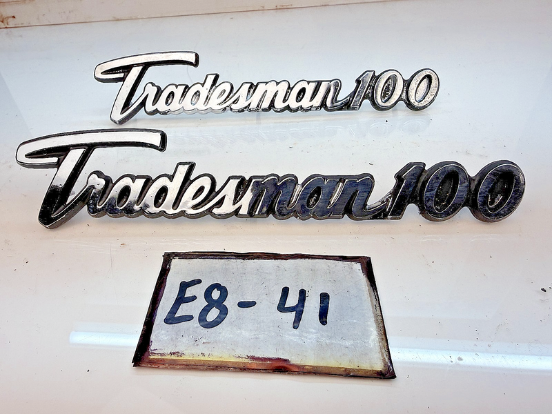 OEM 1970 - 1978 Dodge Tradesman 100 PAIR Van Emblem 2956456 E8-41