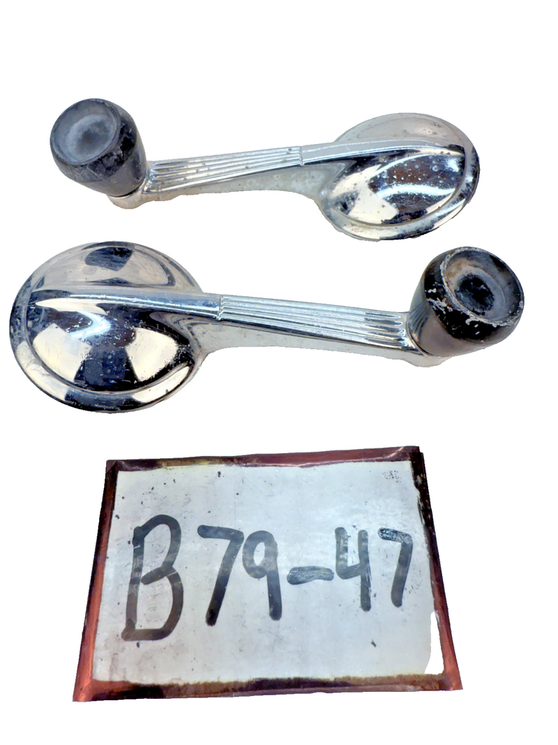 1949 - 1962 Chevy Corvette Bel Air Impala PAIR Door Window Crank Handle B79-47