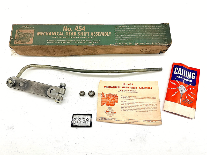 Vintage NOS Champ Items 454 Mechanical Gear Shift Assembly 1940 - 1948 Chevrolet