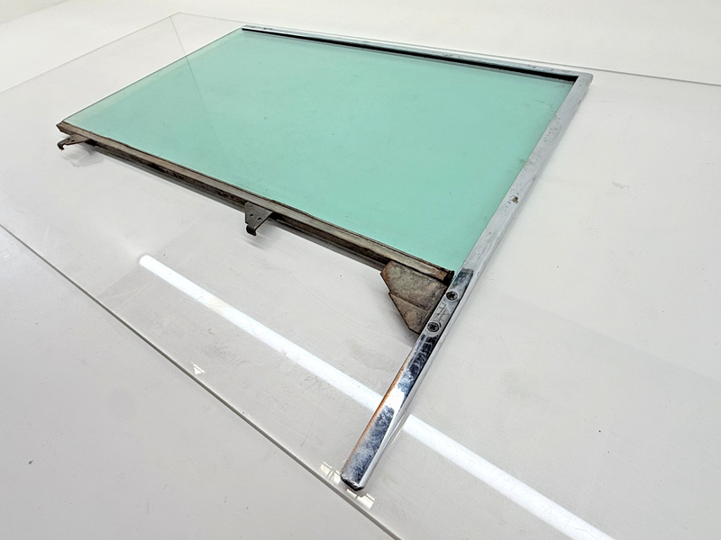 ORIGINAL 1955 1956 1957 CHEVY Bel Air SET Side Door CHROME Frame & Glass U5B-21