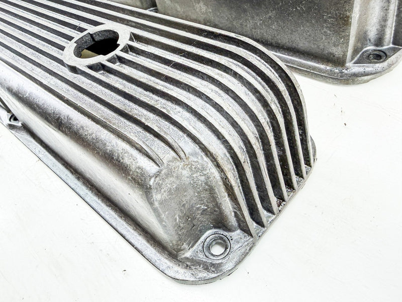 VINTAGE CAL CUSTOM FORD FE 390 427 FINNED ALUMINUM VALVE COVERS 40-1018 U3B-85