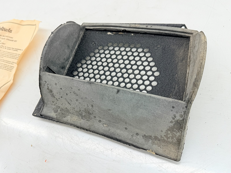 NOS Motorola M-296 Speaker Grille 1941 Ford Mercury w/ Instructions  C73-7