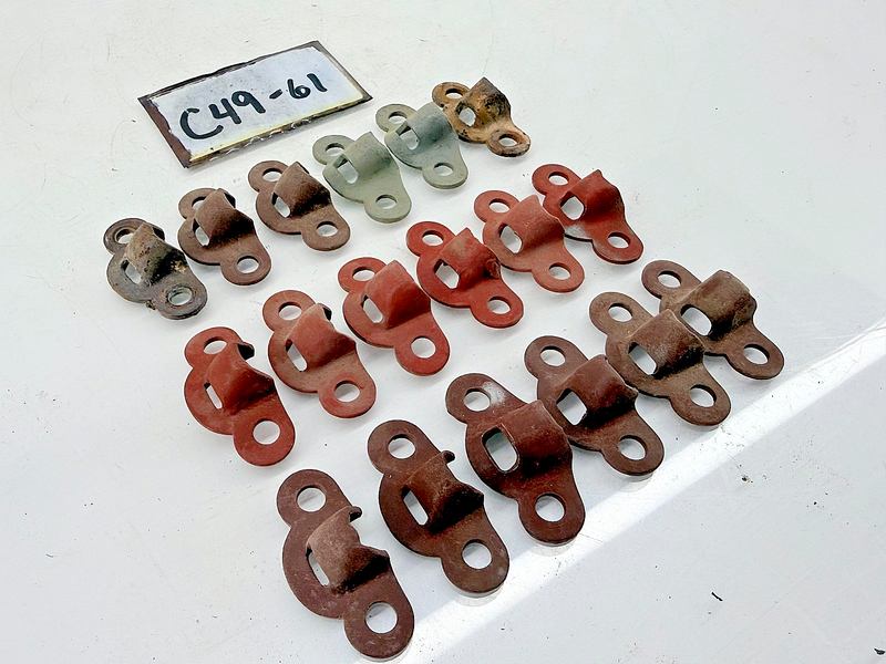 (2) Original 1939 - 1945 Jeep Willys M38 Hood Latch Hooks Catch GPW MB C49-61