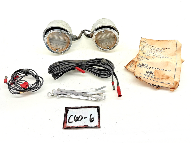 NOS OEM Ford 1960 Galaxie Backup Lights Lamps Back Up Fairlane Sunliner C60-6