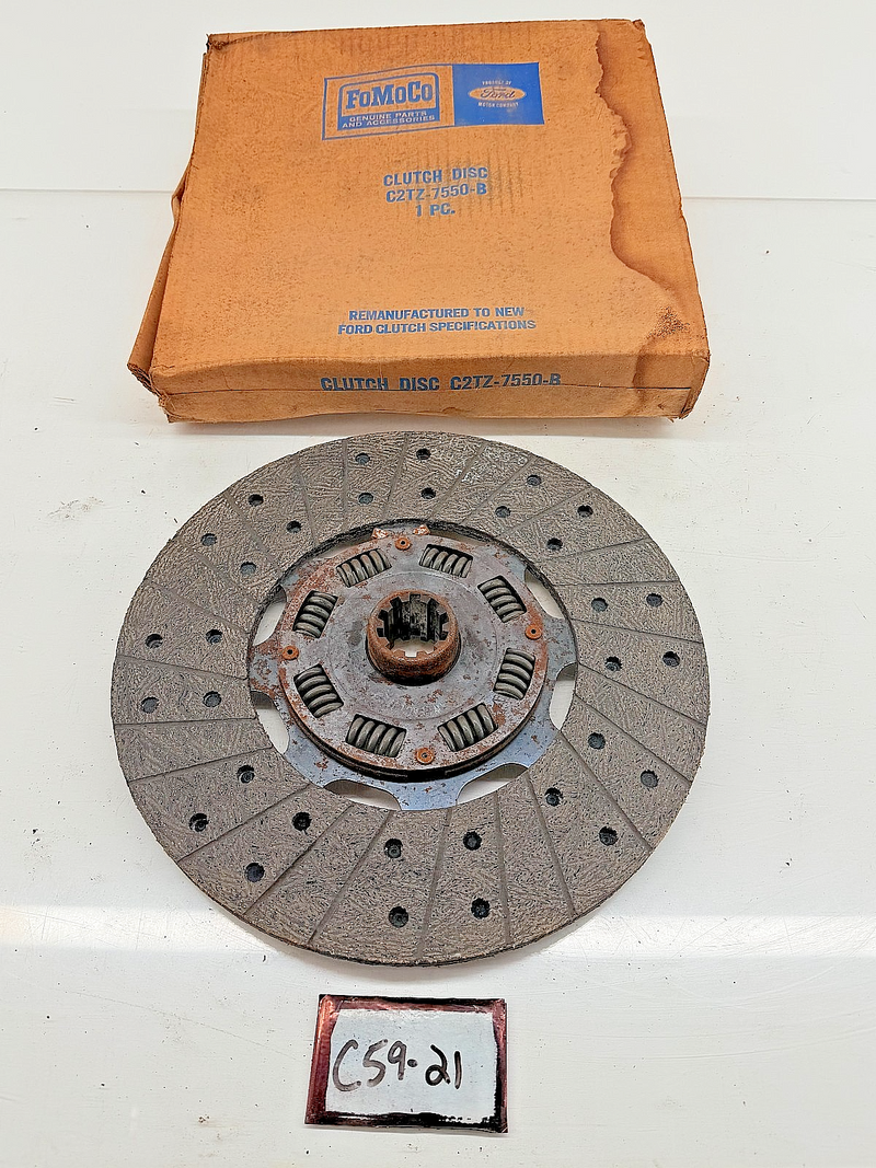 NOS 1962 FORD CLUTCH DISC ASSEMBLY PAD C2TZ-7550-B C59-21