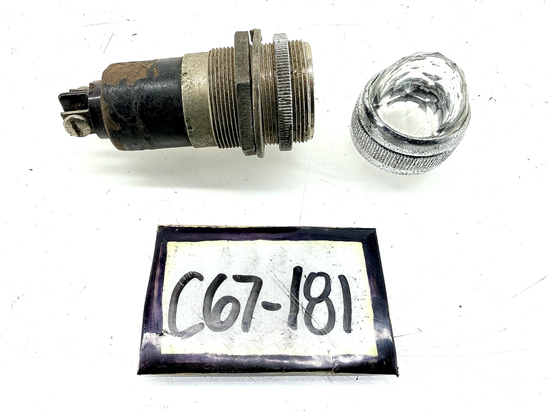 Vintage Dialco Panel Indicator Light Pilot Lamp C67-181