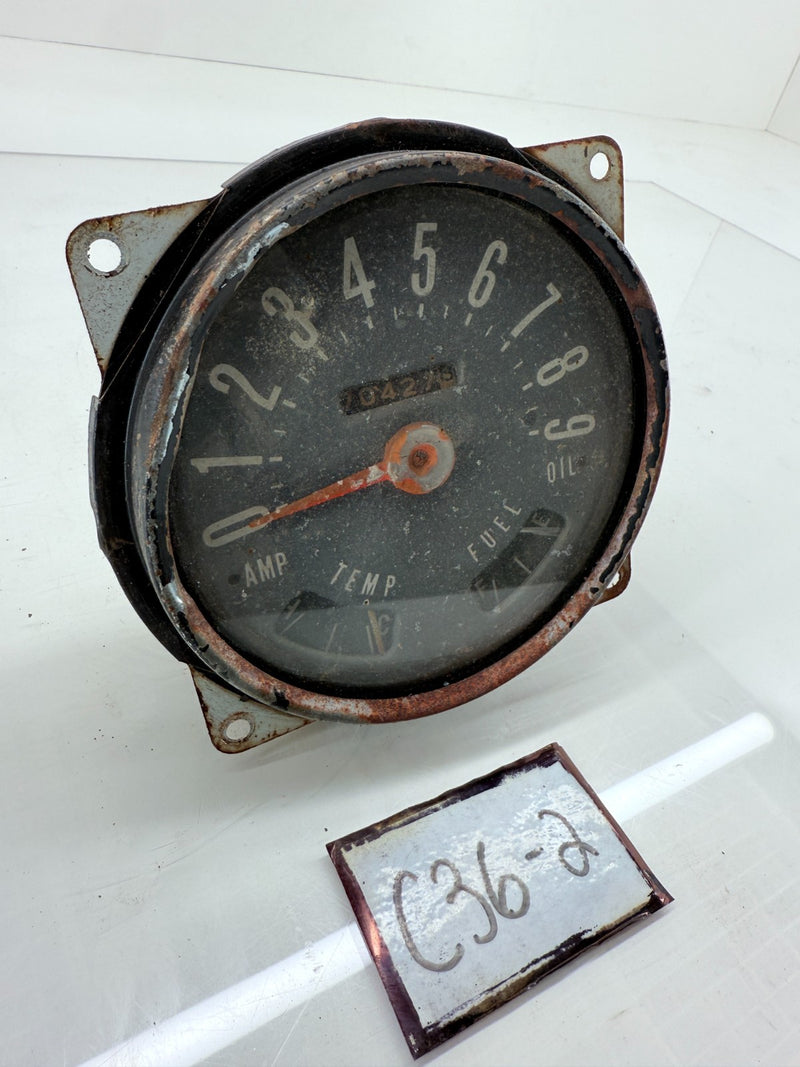 OEM 1950s 1960s Willys Jeep CJ5 CJ6 Speedometer Gauges Cluster CJ 90mph C36-2